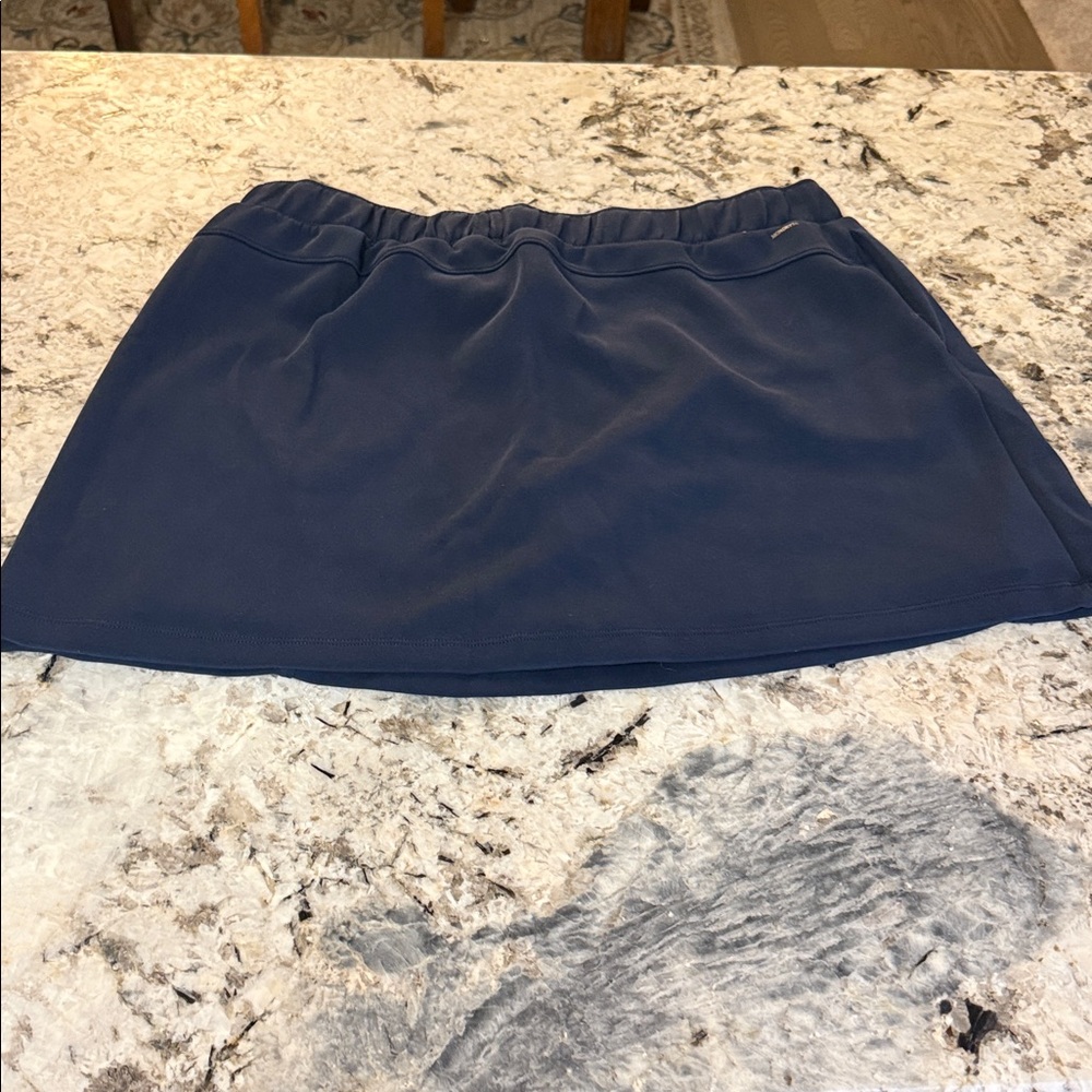 Women's Blue Stretch Skort with Elastic Waist